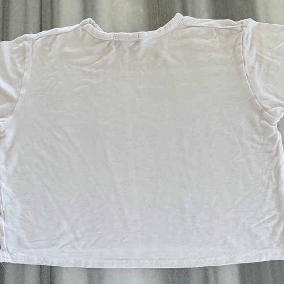 White Crop T-Shirt Size US0 NEW - Picture 6 of 6